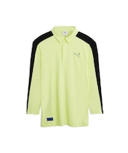 メンズ ゴルフシャドウキャット グラフィック ジク 長袖 ポロシャツ ZIKU POLO L/S