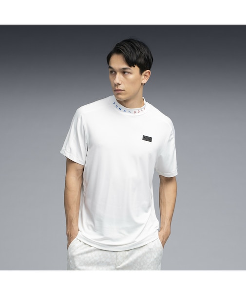 メンズ ゴルフPB シンプル モックネック 半袖 シャツ SIMPLE MOCKNECK S/S