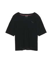 ウィメンズ ESS エレベーテッド ベロア メッシュ 半袖 Tシャツ ESS ELEVATED VELOUR SS TEE