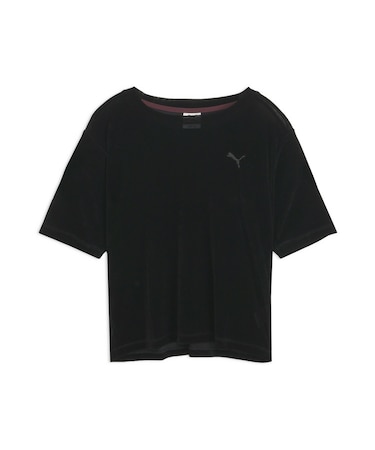 ウィメンズ ESS エレベーテッド ベロア メッシュ 半袖 Tシャツ ESS ELEVATED VELOUR SS TEE