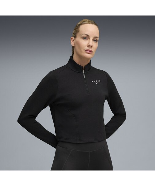 ウィメンズ トレーニング PUMA x HYROX クラウドスパン 1/4 ジップ トップ CLOUDSPUN 1/4 ZIP