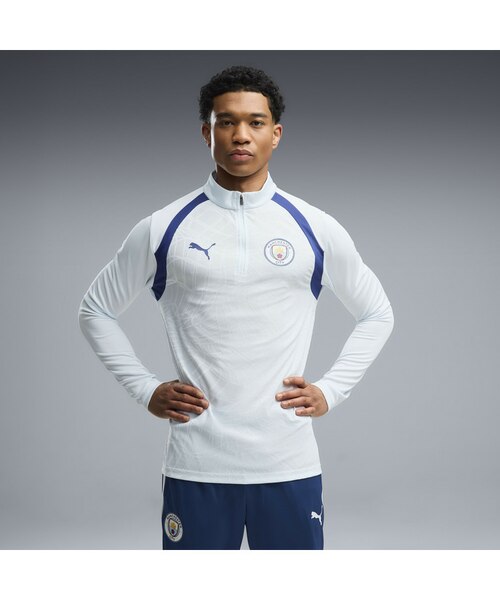マフティーメンバー　フェードウォッシュTシャツ　フェードホワイト Mサイズ メンズ 2026-27 マンチェスターシティ FC トレーニング 1/4 ジップ