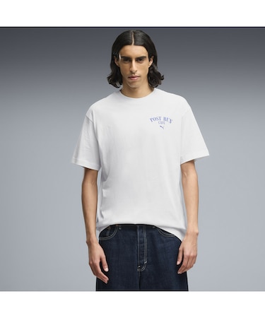 メンズ グラフィック プーマ カフェ リラックスド 半袖 Tシャツ GRAPHIC Puma Cafe Tee