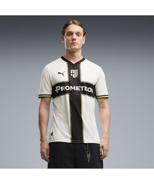メンズ 2026-27 パルマ カルチョ ホーム レプリカ 半袖 ユニフォーム Parma Calcio Home Jersey