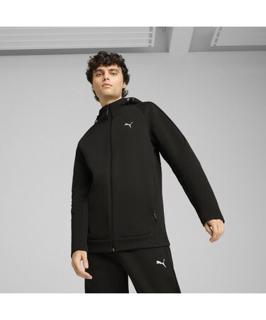 メンズ エヴォストライプ フルジップ フーディー DK EVOSTRIPE Full-Zip Hoodie