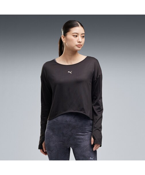 ウィメンズ ヨガ スタジオ 長袖 Tシャツ STUDIO LS TEE