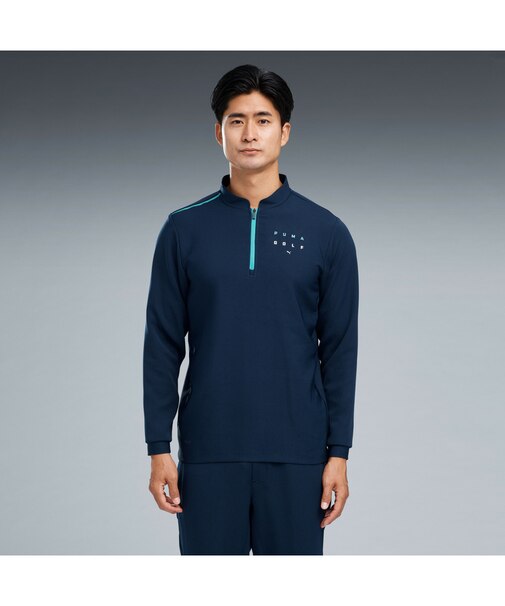 メンズ ゴルフ FOG ハーフジップ ミドラー 長袖 シャツ HALF ZIP MIDDLER L/S