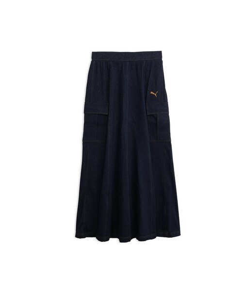 ウィメンズ ESS エレベーテッド デニム ライク ニット スカート ESS DENIM LIKE KNIT SKIRT