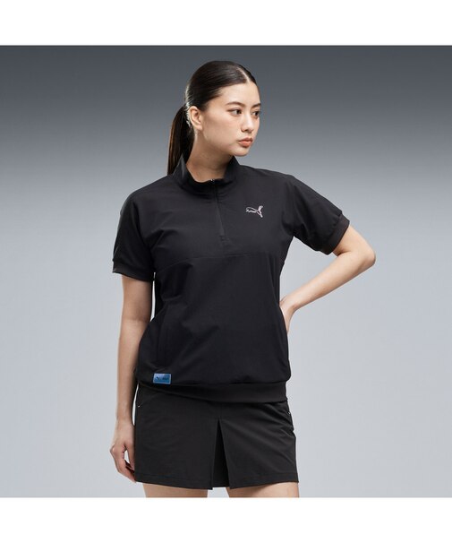 ウィメンズ ゴルフ CG ジク LT ウーブン 半袖 トップス W WOVEN TOP S/S