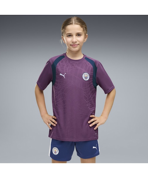 キッズ 2026-27 マンチェスターシティ FC トレーニング 半袖 シャツ 116-164cm MCFC Training Jersey Jr