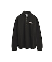 ウィメンズ ラインストーン ハーフジップ スウェット ESS ELEVATED Half-Zip