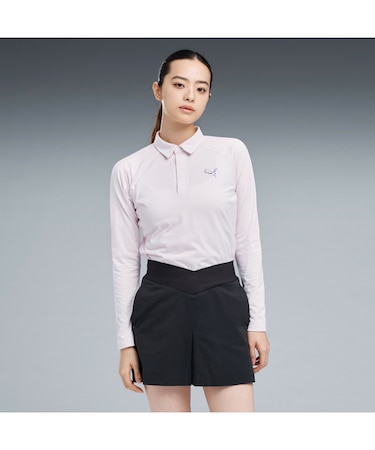 ウィメンズ ゴルフ CG ジク 長袖 ポロシャツ W POLO L/S