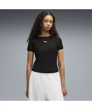 ウィメンズ ESS リブ スリム 半袖 Tシャツ ESS Ribbed Slim Tee