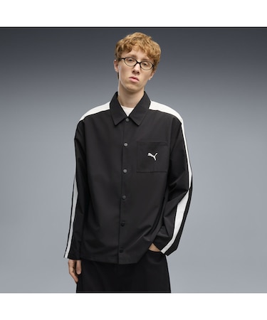 メンズ T7 リラックスド ウーブン オーバー シャツ T7 Relaxed Woven Overshirt