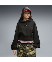 ウィメンズ ESS クロップド バルーン スリーブ フーディ TR ESS Cropped Hoodie