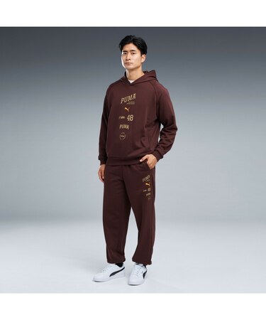 メンズ ESS エレベーテッド ミックス ロゴ パンツ 裏起毛 ESS ELEVATED MIX LOGO PANTS