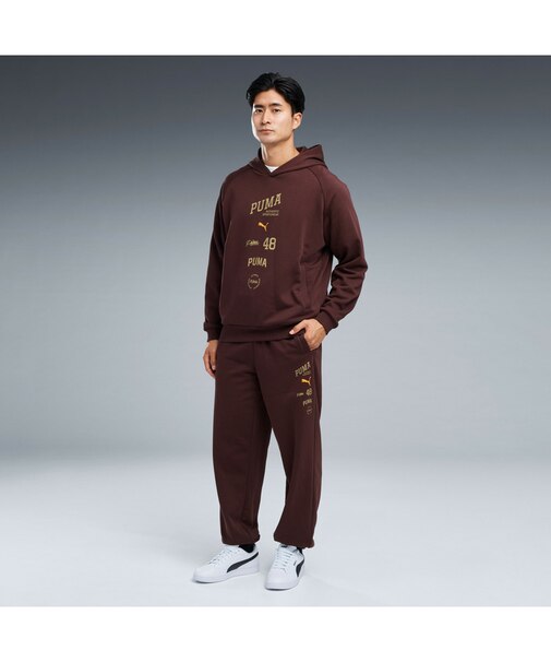 メンズ ESS エレベーテッド ミックス ロゴ パンツ 裏起毛 ESS ELEVATED MIX LOGO PANTS