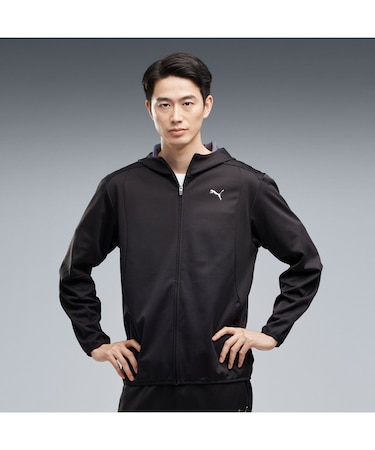 メンズ トレーニング パワートレイン グリッド フリース フーデッド ジャケット POWERTRAIN GRID FLEECE JKT