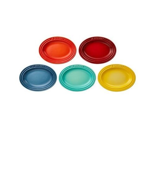 ミニ・オーバル・プレート(5枚入り)(レインボー)｜ル・クルーゼの通販