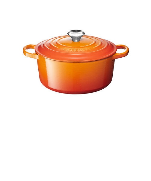 シグニチャー ココット・ロンド20cm （ブラックマットホーロー）｜ル