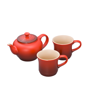 【3/5・再入荷】ティーポット＆マグ(SS)(2個入り)セット