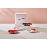 【Winter Sale】アペタイザー プレート 17cm (4枚入リ) ローズコレクション