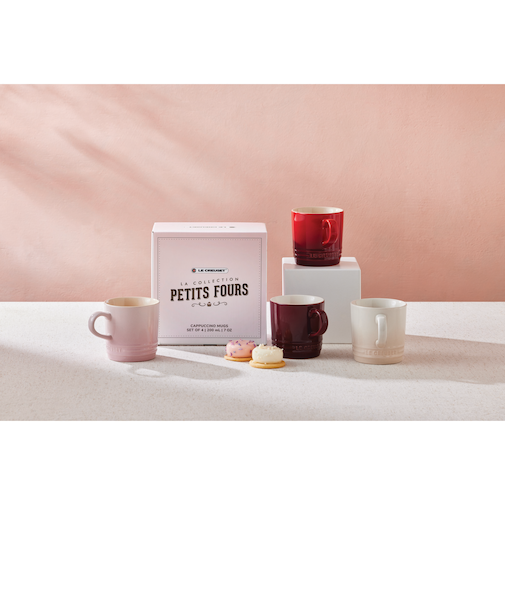 【Winter Sale】カプチーノマグ 200ml (4個入リ) ローズコレクション