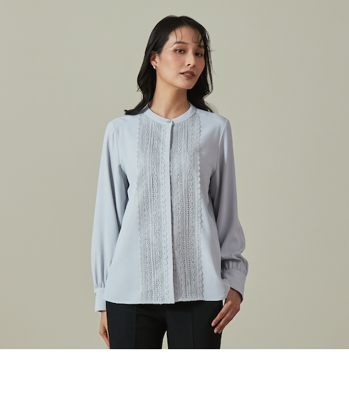 CLASSY.ONLINE2月掲載アイテム >ORIHICA美ラクるブラウス レース
