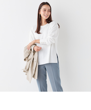 ORIHICA美ラクるニット クルーネック