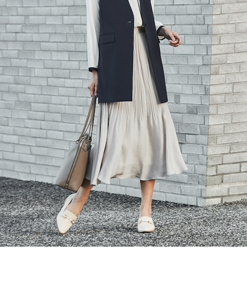 CITY TAILOREDスカート プリーツロング