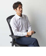 スーパーノンアイロンストレッチシャツ ワイドカラー 織柄