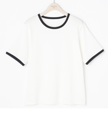 ２５Ｓ半３９配色リブＴシャツ