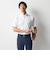 スーパーノンアイロンドライドライ半袖シャツ ボタンダウン 織柄