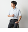 スーパーノンアイロンドライドライ半袖シャツ ボタンダウン 織柄