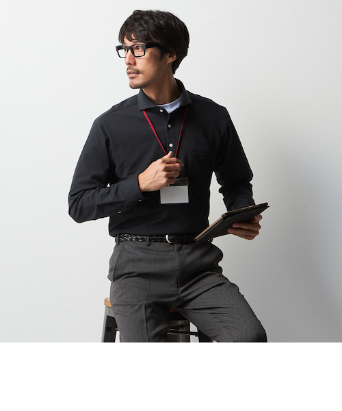 ビズポロシャツ プルオーバー ワイドカラー｜オリヒカの通販