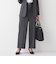 ORIHICA　LUXE ワイドパンツ ストライプ REDA