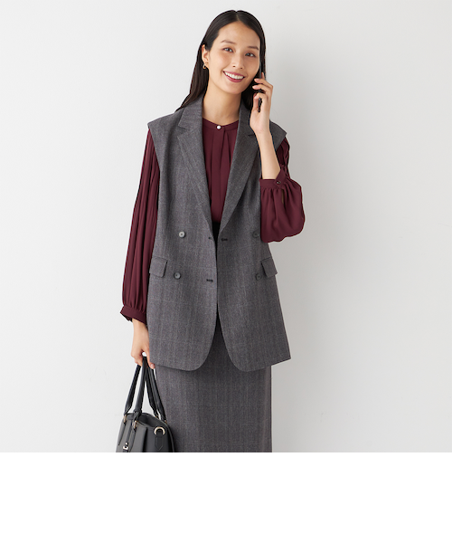 THE THIRD SUITS ダブルジレ チェック｜オリヒカの通販｜&mall