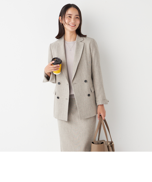 THE THIRD SUITS ダブルジャケット シャークスキン｜オリヒカの通販