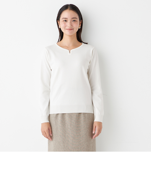 ORIHICA美ラクるニットCOMFY Vネックプルオーバー