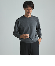 ビズニットテック（BIZ KNIT TECH） 杢クルーネック BIZSPO