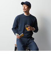 ビズニットテック（BIZ KNIT TECH） 杢クルーネック BIZSPO
