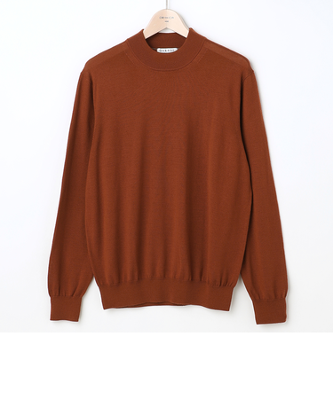 ＜Begin公式WEB10月掲載アイテム＞ビズニット（BIZ KNIT） モックネック