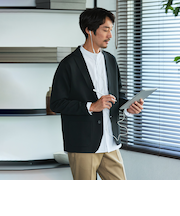 ＜Begin公式WEB10月掲載アイテム＞ビズニットテック（BIZ KNIT TECH） ニットジャケット