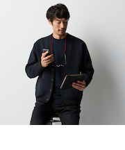 ビズニットテック（BIZ KNIT TECH） グレンチェックカーディガン