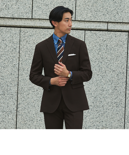 スマート ビズ セットアップ ジャケット バーズアイ　