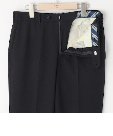 スマート ビズ セットアップ スラックス バーズアイ 裾上げ済み