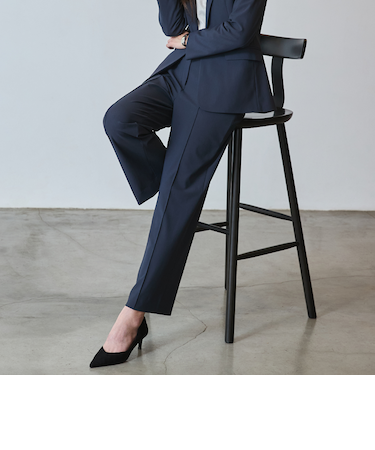 THE THIRD SUITS（BIZSPO）ワイドパンツ