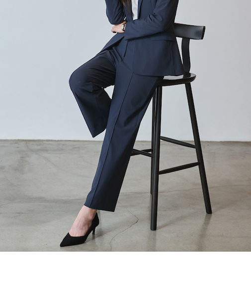 THE THIRD SUITS（BIZSPO）ワイドパンツ
