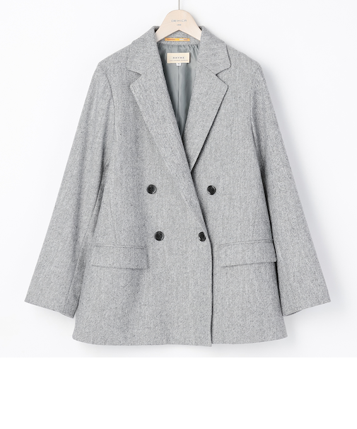 ＜CLASSY.ONLINE10月掲載 山本美月さん着用アイテム＞CITY TAILOREDコート ウール混ジャコット