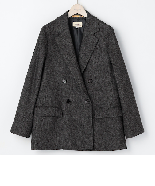 ＜CLASSY.ONLINE10月掲載 山本美月さん着用アイテム＞CITY TAILOREDコート ウール混ジャコット